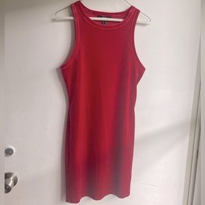 NWT forever 21 red velvet velour dress